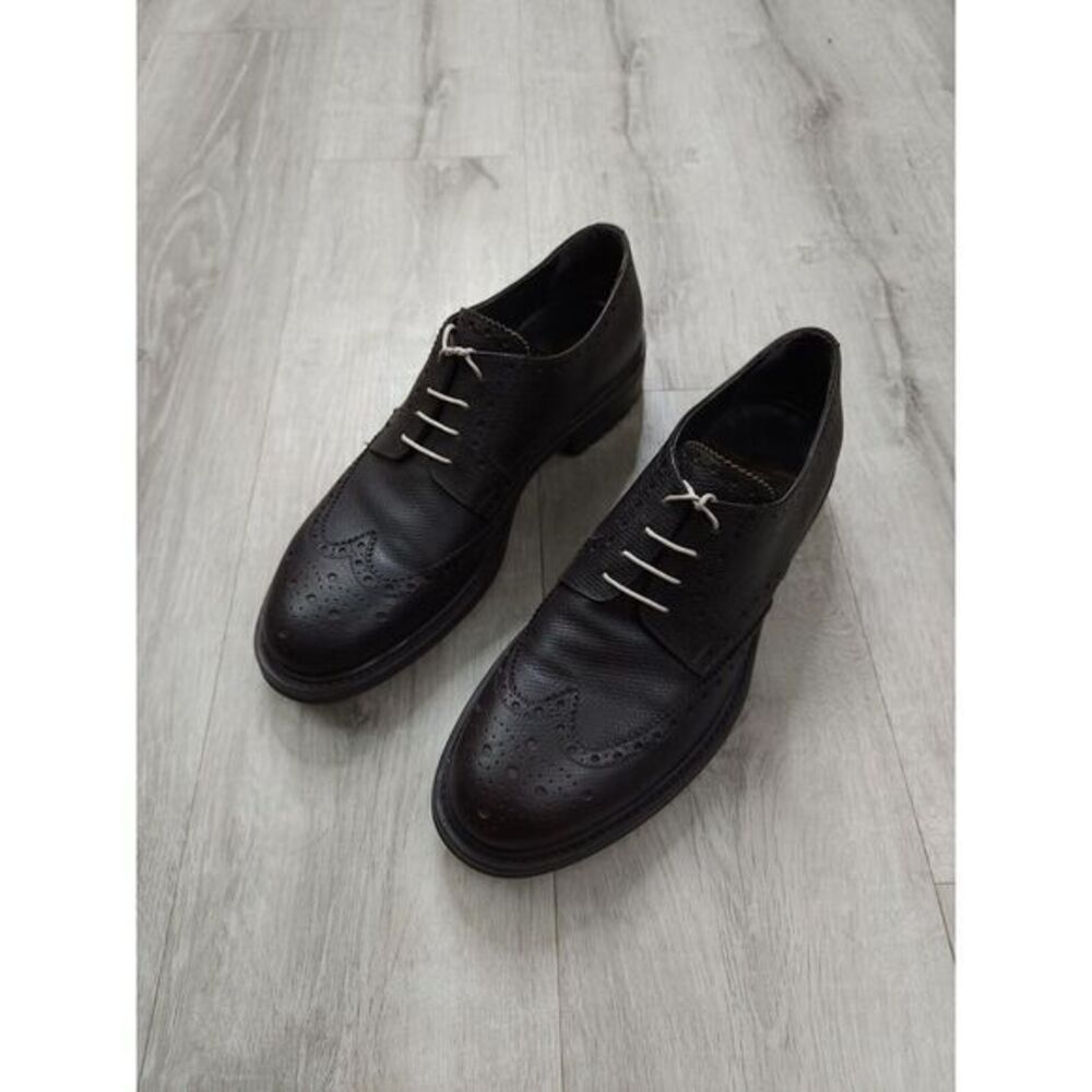 Brooks Brothers Wingtip Leather Lace Up Dress‎ Shoes Mens 10 Made in Italy - Picture 2 of 11